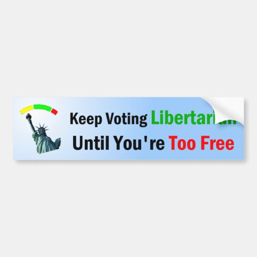 Stemonthouding Libertarian Bumpersticker (Voorkant)