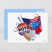 Stempartij Uitnodiging Briefkaart (Voorkant / Achterkant)