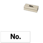 Stempel, 1 x 2,5": Nr. Rubberstempel (Gestempeld)