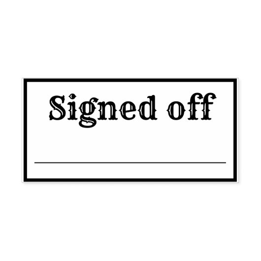 Stempel Afgetekend (Afrduk)