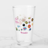 Stempel als Buttonnen van het Citaat van de Button Glas (Achterkant)