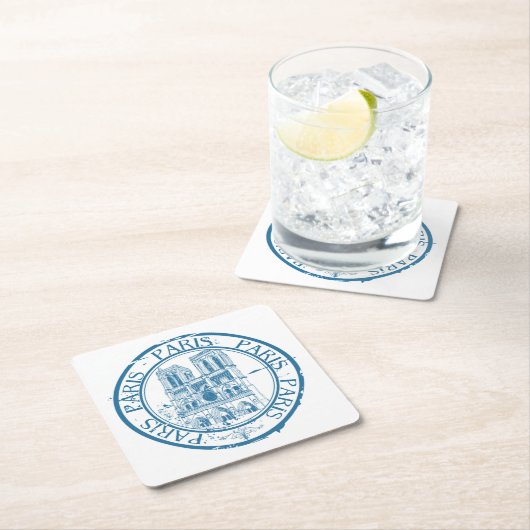 Stempel bij annulering verzenddatum Parijs Kartonnen Onderzetters (Insitu)