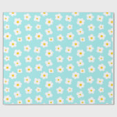 Stempel blauw omslagpapier cadeaupapier (Vlak)