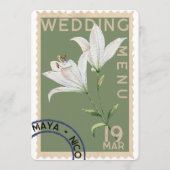 stempel Bruiloft Menu (Achterkant)