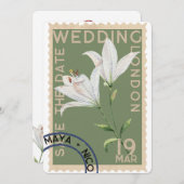  stempel bruiloft uitnodiging (Voorkant / Achterkant)