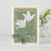  stempel bruiloft uitnodiging (Staand voorkant)