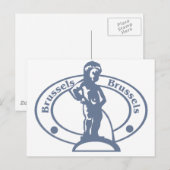 Stempel Brussel Briefkaart (Voorkant / Achterkant)