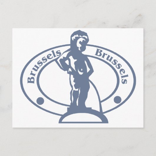 Stempel Brussel Briefkaart (Voorkant)