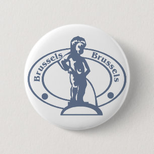 Stempel Brussel Ronde Button 5,7 Cm