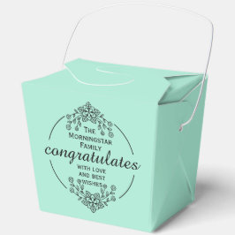 Stempel Cirkel - JOUW TEKST & IDEE - BLOEMEN 9 Bedankdoosjes