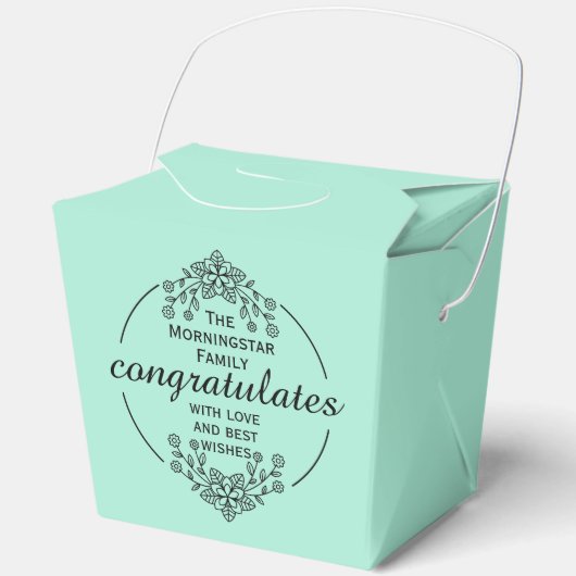 Stempel Cirkel - JOUW TEKST & IDEE - BLOEMEN 9 Bedankdoosjes (Voorkant)