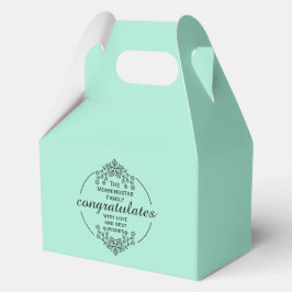 Stempel Cirkel - JOUW TEKST & IDEE - BLOEMEN 9 Bedankdoosjes
