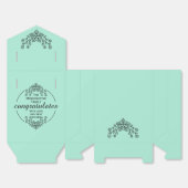 Stempel Cirkel - JOUW TEKST & IDEE - BLOEMEN 9 Bedankdoosjes (Ongevouwen)
