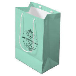 Stempel Cirkel - JOUW TEKST & IDEE - BLOEMEN 9 Medium Cadeauzakje