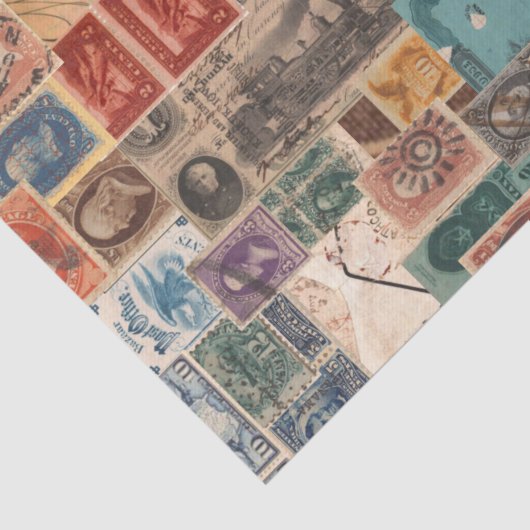 stempel Collage Shabby Chic Decoupage Tissuepapier (Detail)