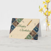 Stempel Collectie Birthday Card Kaart (Gele Bloem)