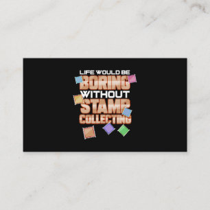 Stempel Collector Gift for Philatelist Stamp Colle Visitekaartje