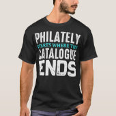 Stempel Collector Gift Philadelphiat Stamp Collect T-shirt (Voorkant)