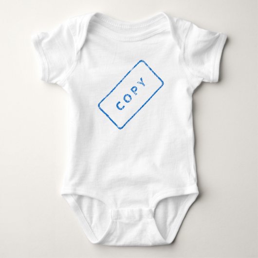 Stempel "Copy" Baby Bodysuit (Voorkant)