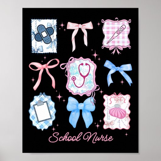 Stempel Coquette Schoolverpleegster Back To School Poster (Voorkant)