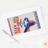 Stempel de as uit! rechthoekige sticker (Envelop)