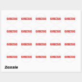 Stempel defect ronde sticker (Vel)