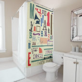  stempel: documentdecor douchegordijn (In situ)