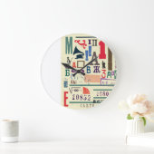  stempel: documentdecor grote klok (Huis)