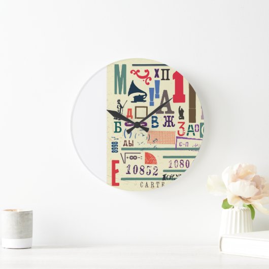  stempel: documentdecor grote klok (Huis)