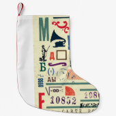  stempel: documentdecor kleine kerstsok (Voorkant)