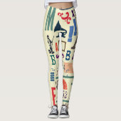  stempel: documentdecor leggings (Voorkant)