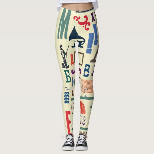 stempel: documentdecor leggings (Voorkant)