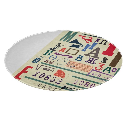  stempel: documentdecor snijplank (Hoek)