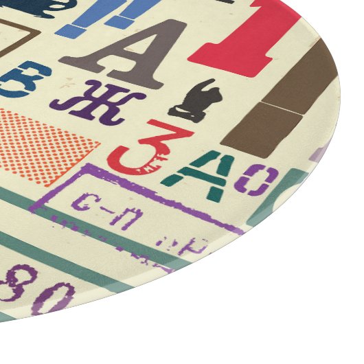  stempel: documentdecor snijplank (Hoek)