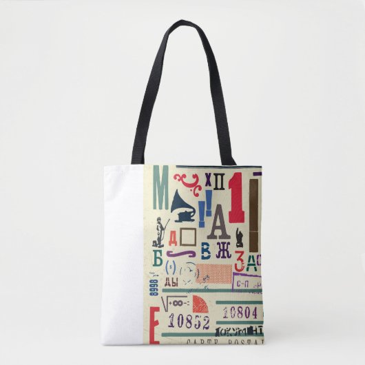  stempel: documentdecor tote bag (Voorkant)