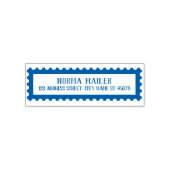 Stempel Edge Border Return Mailingadres Sjabloon (Design)