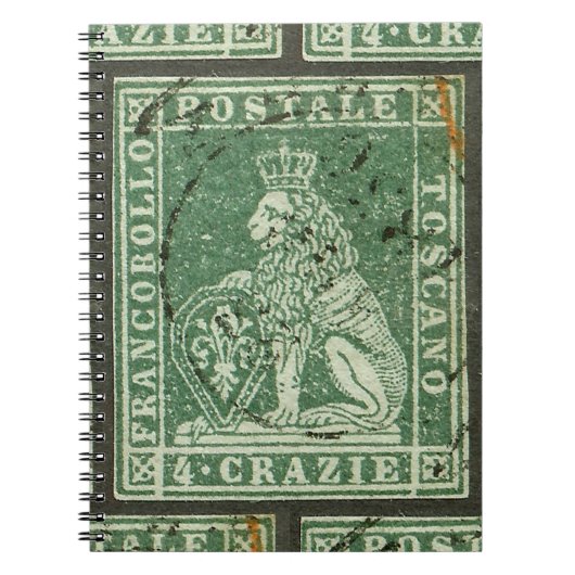 Stempel eerste postzending - Toscane (1851) Notitieboek (Voorkant)