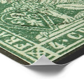 Stempel eerste postzending - Toscane (1851) Poster (Hoek)