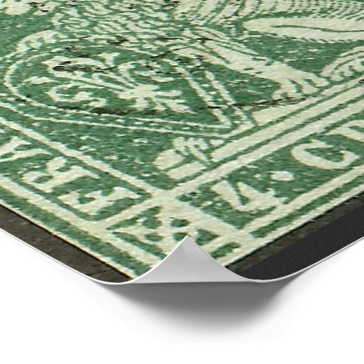 Stempel eerste postzending - Toscane (1851) Poster (Hoek)