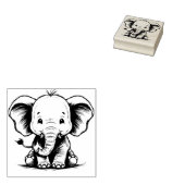 Stempel Elefant (Gestempeld)