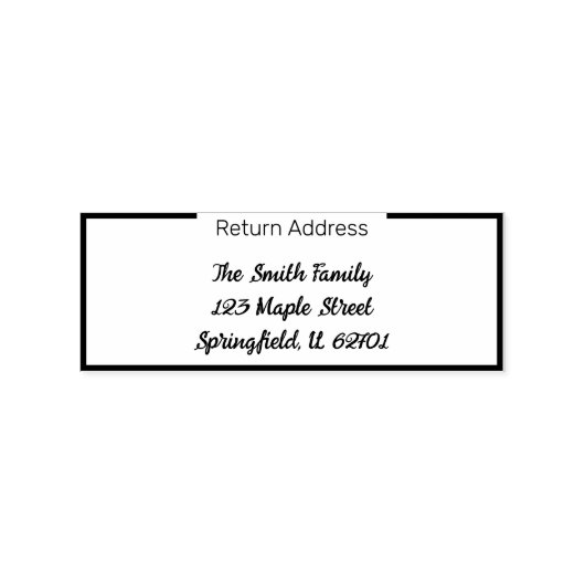 Stempel Elegant retouradres (Gestempeld)