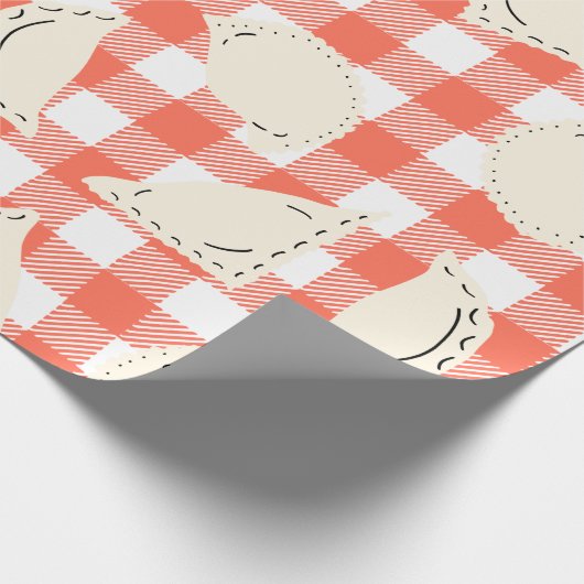 Stempel- en droogpapier cadeaupapier (Hoek)