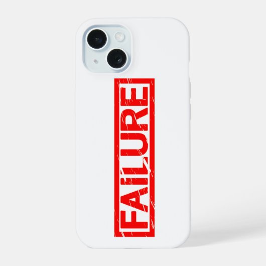 Stempel fout iPhone 15 case (Achterkant)