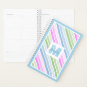 Stempel gestript modern monogram planner (Display)