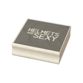 Stempel: Helmen zijn sexy Rubberstempel