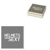 Stempel: Helmen zijn sexy Rubberstempel (Gestempeld)