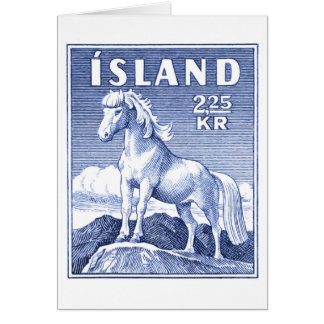Stempel IJslandse paardenposter 1958