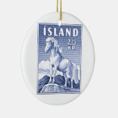 Stempel IJslandse paardenposter 1958 Keramisch Ornament (Rechts)