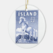 Stempel IJslandse paardenposter 1958 Keramisch Ornament (Links)