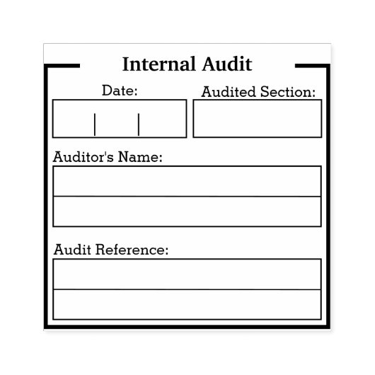 Stempel interne audit (Afrduk)